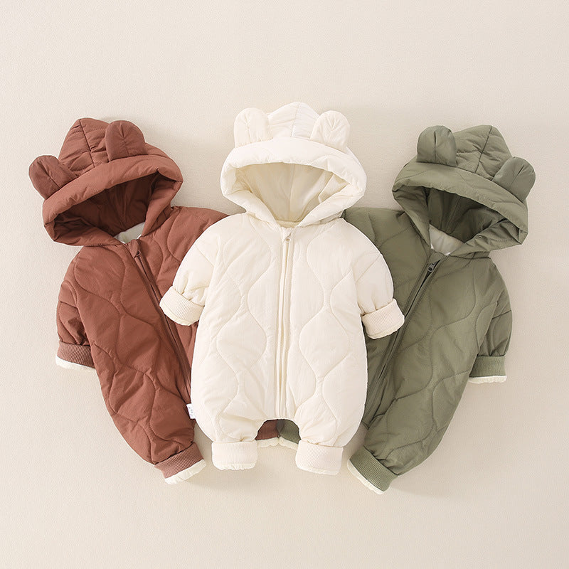 Baby Winter Hooded Rompers