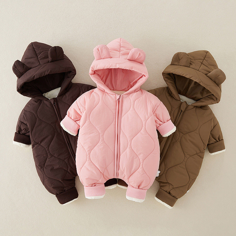 Baby Winter Hooded Rompers