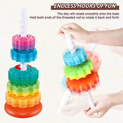 Spin & Stack Rainbow Tower