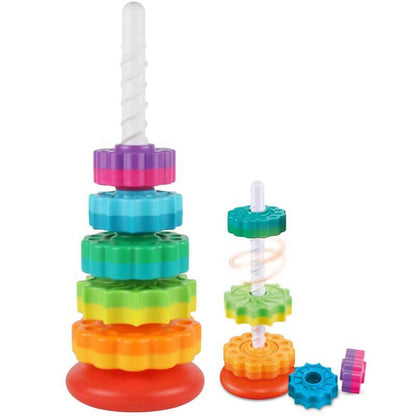 Spin & Stack Rainbow Tower