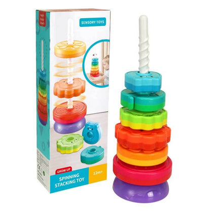 Spin & Stack Rainbow Tower
