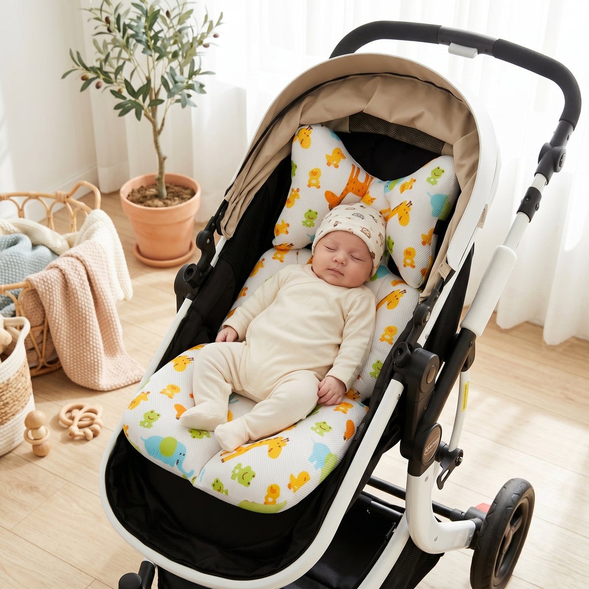 My Little Essentials™ Breathable Head Support Stroller Pad