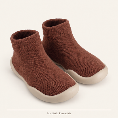 My Little Essentials Sock Shoes — Brown