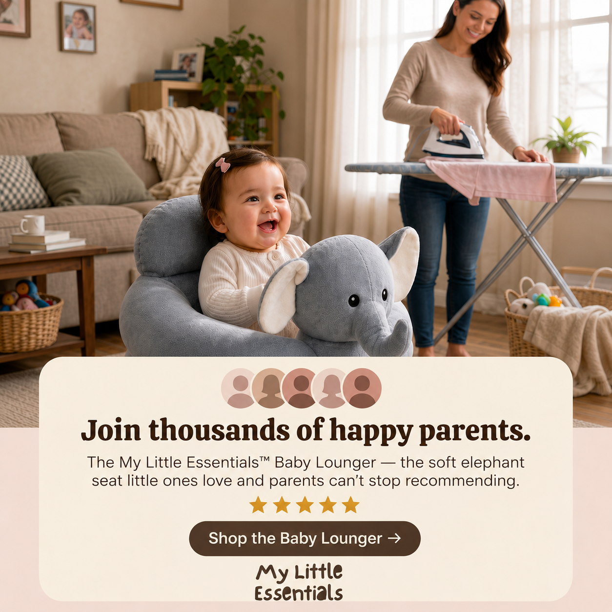 My Little Essentials™ Baby Lounger