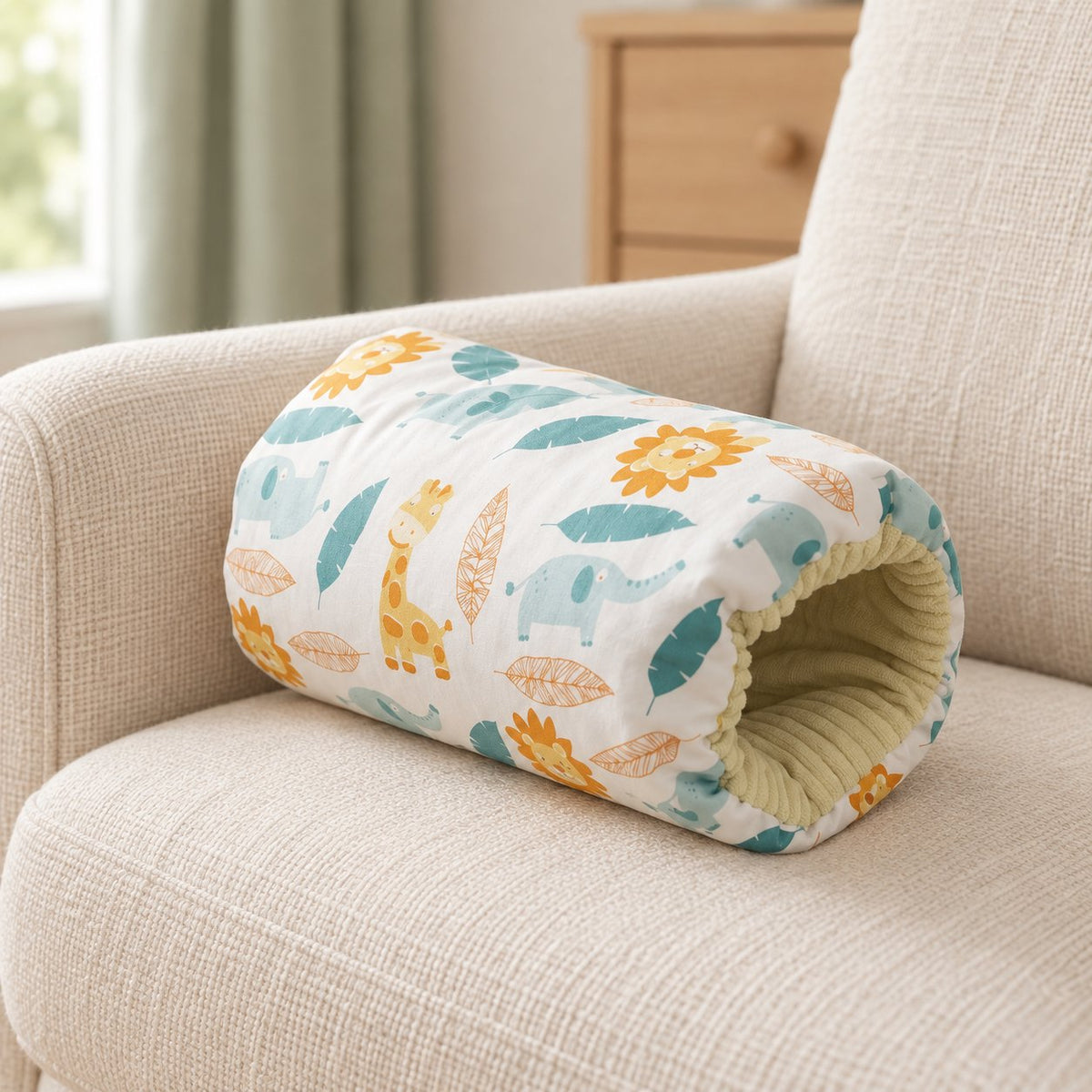 My Little Essentials™ Feeding Arm Pillow — Animals, nursery lifestyle photograph