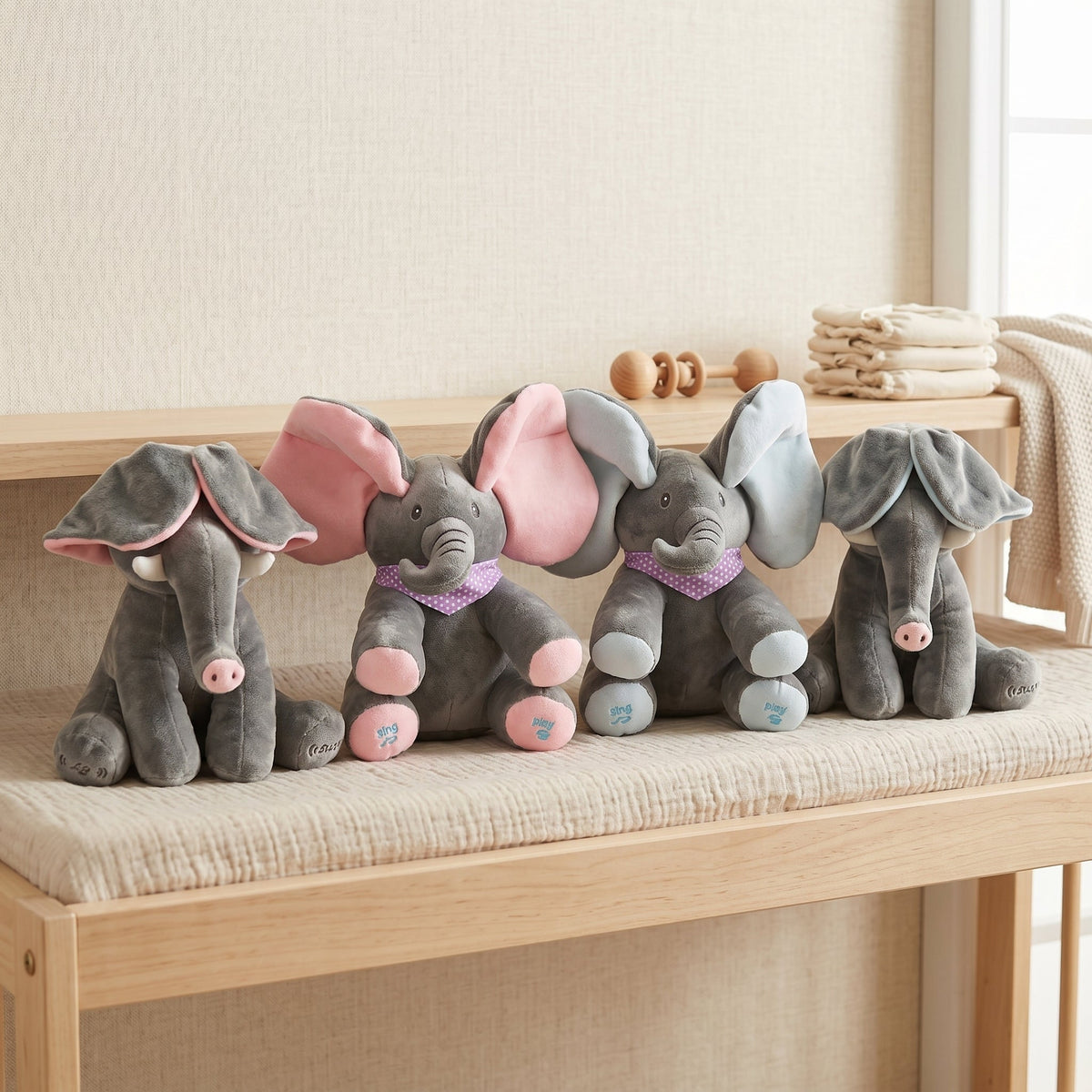 My Little Essentials™ Peek-a-Boo Elephant Plush Toy