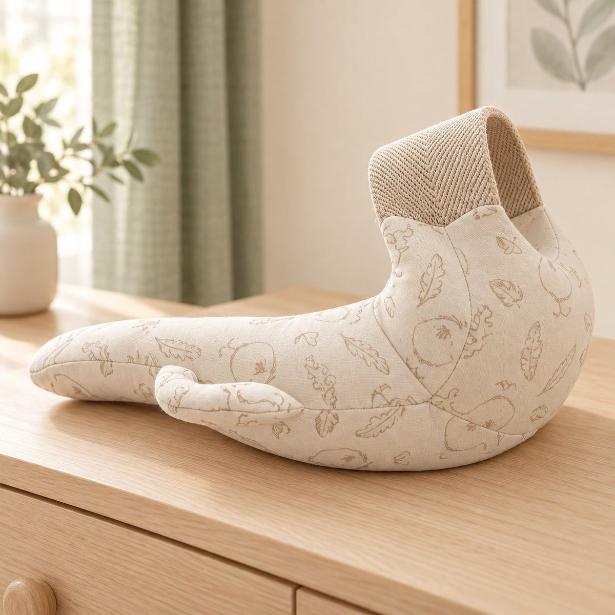 My Little Essentials™ Mesh Feeding Cushion — Beige, nursery lifestyle photograph