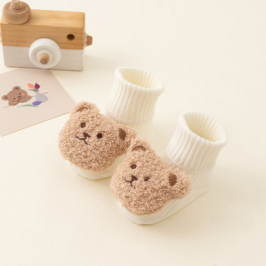 Newborn baby teddy socks