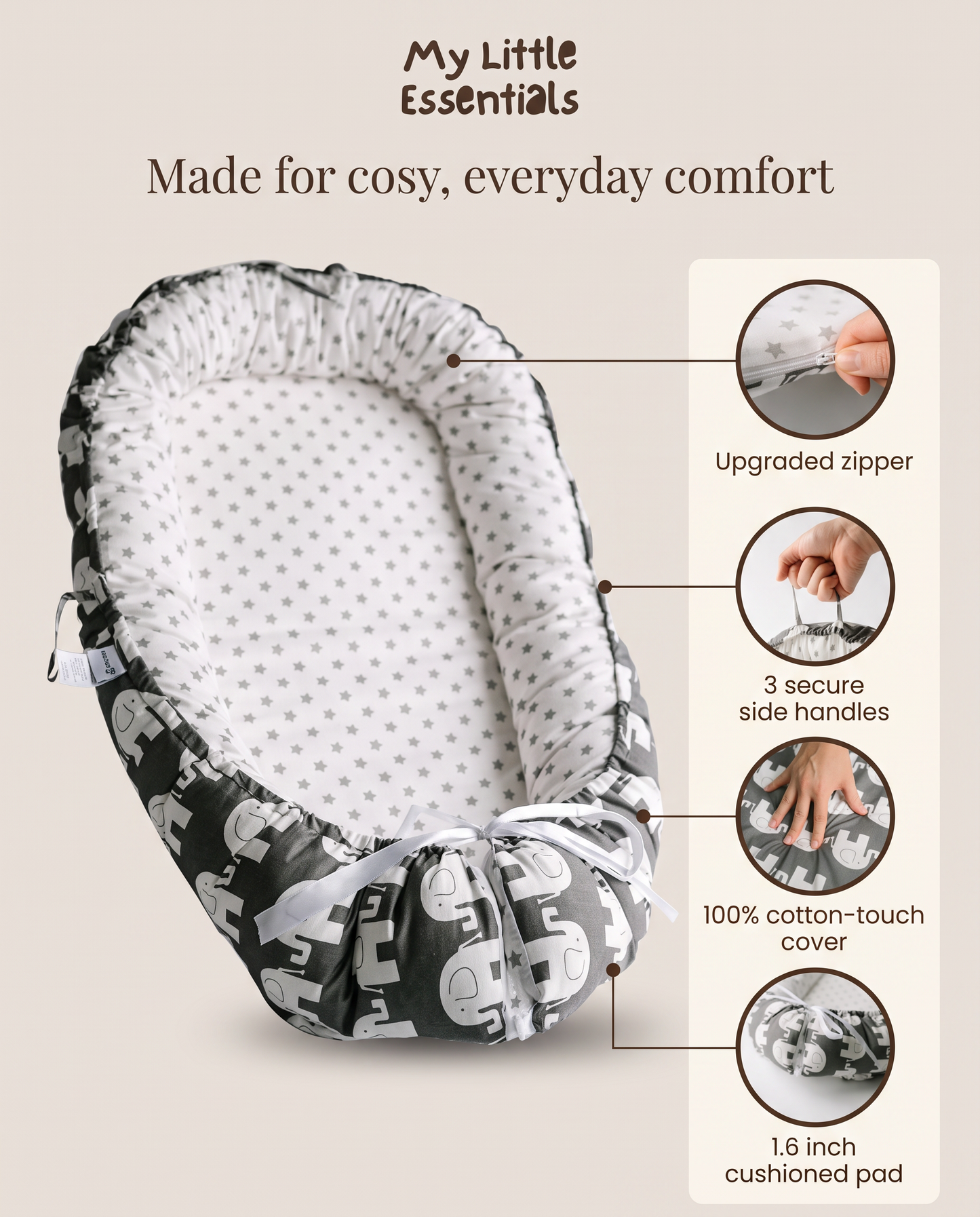 My Little Essentials™ CozyNest Lounger