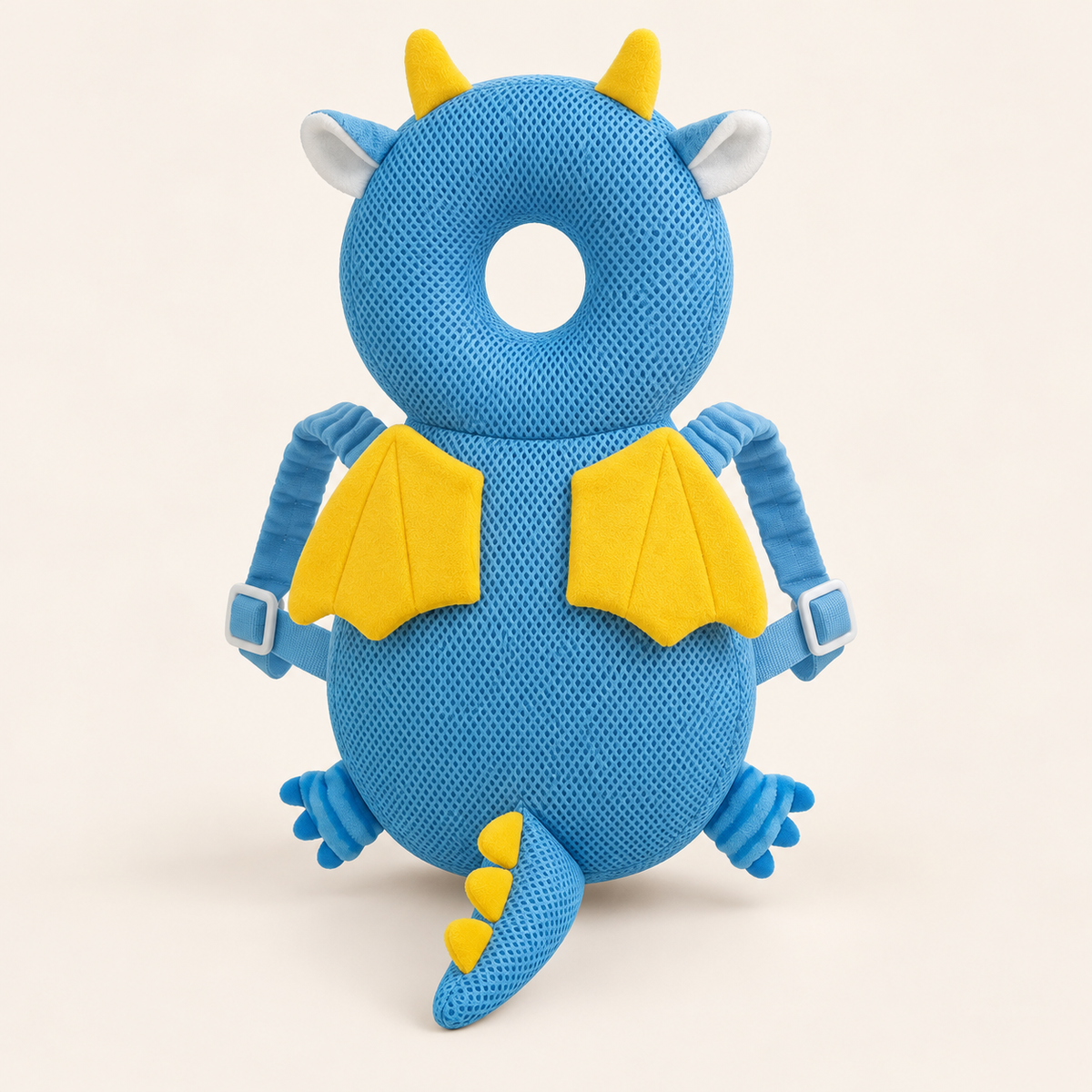blue yellow angel baby cushion backpack — My Little Essentials