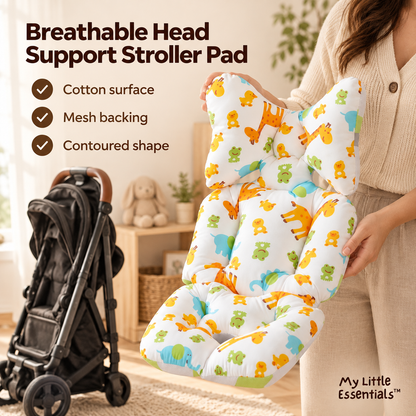 Breathable Head Support Stroller Pad — My Little Essentials benefits