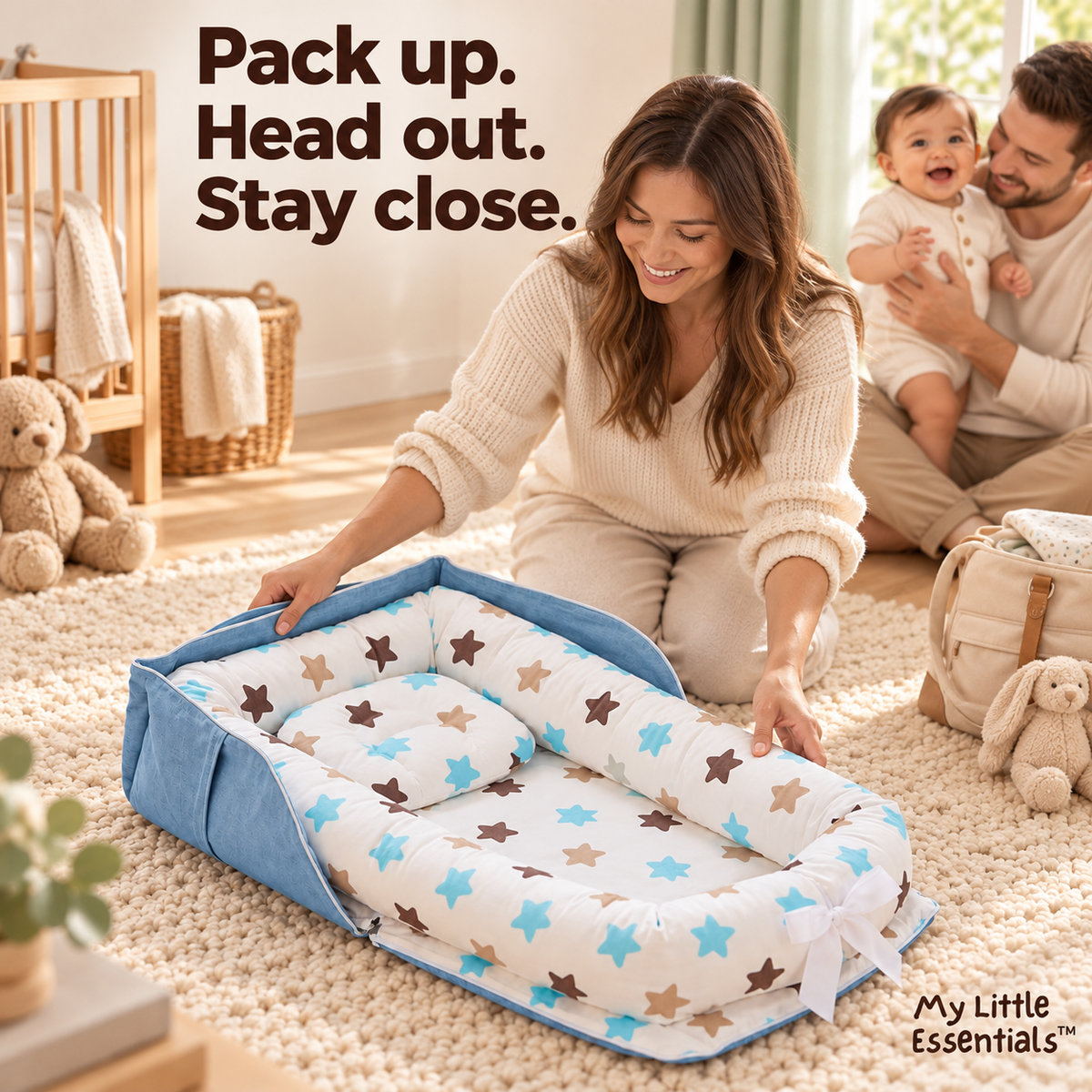 Foldaway Baby Travel Mat & Bag — My Little Essentials lifestyle hero