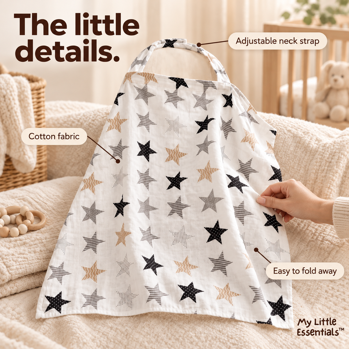 Baby Nursing Cover Poncho — My Little Essentials product detail