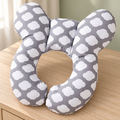 My Little Essentials™ Baby Travel Pillow — Clouds, nursery lifestyle photograph